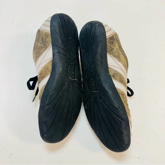 Vintage Womens CHRISTIAN DIOR Sneakers Shoes Monogram Brown Beige siz 36.56.5
